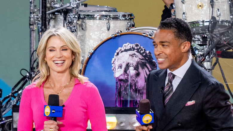 Amy Robach e TJ Holmes per GMA