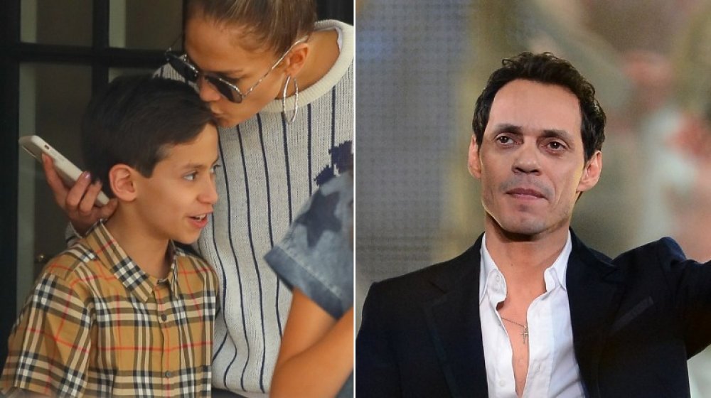 Marc Anthony e suo figlio Max