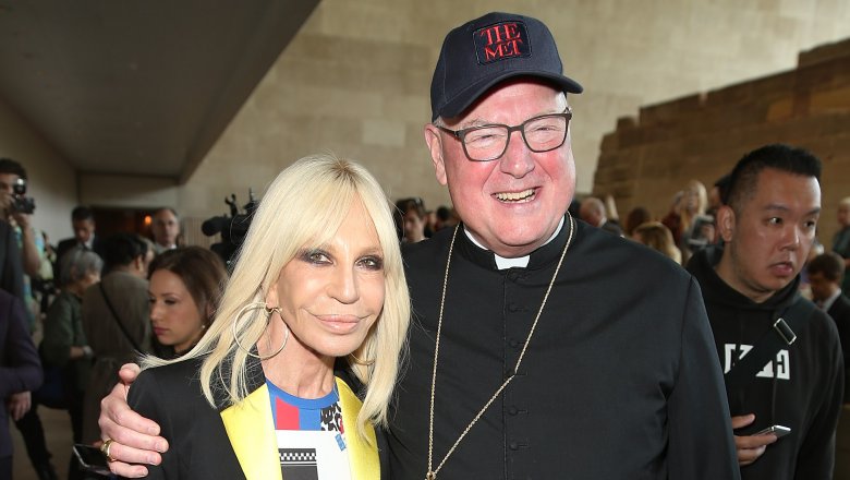 Donatella Versace e il cardinale Dolan