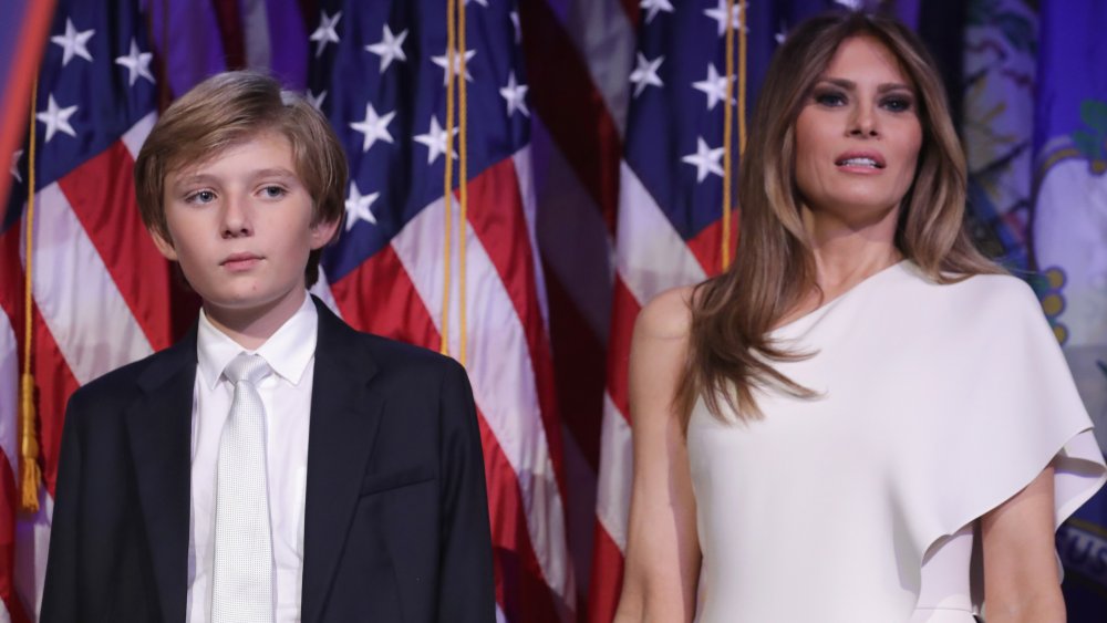 Barron e Melania Trump