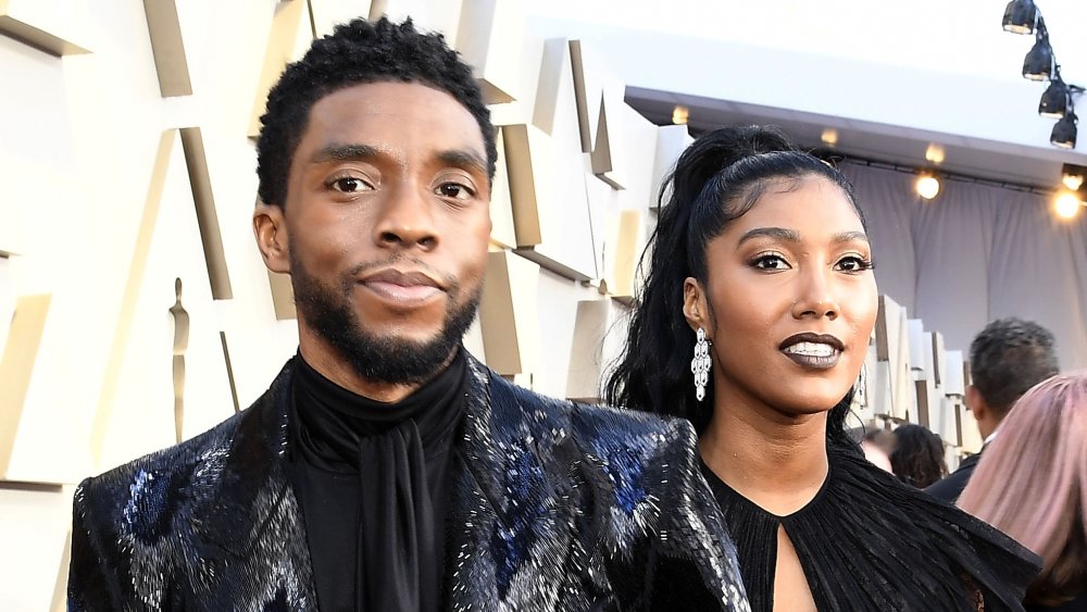 Chadwick Boseman e Taylor Simone Ledward 