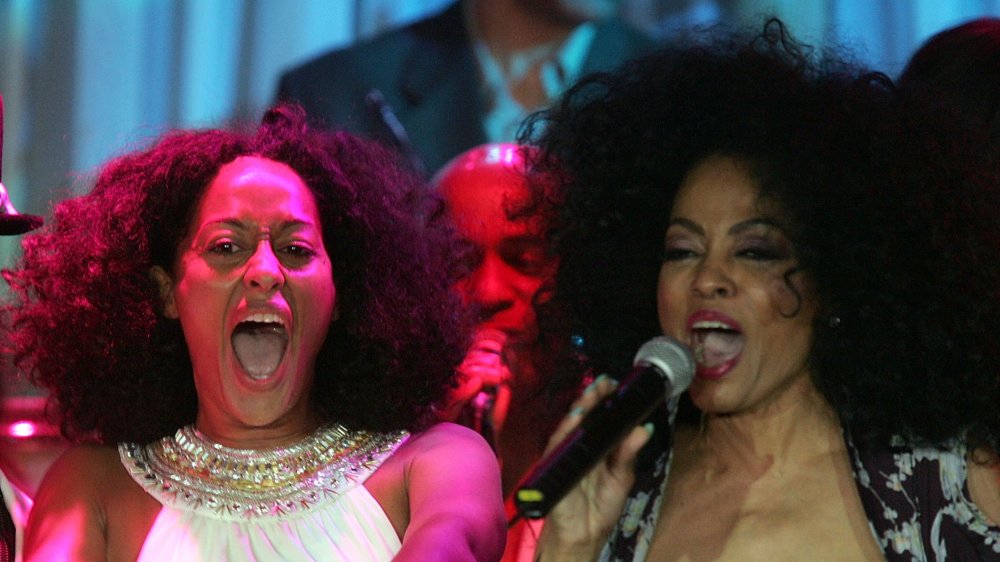 Tracee Ellis Ross e Diana Ross sul palco nel 2005