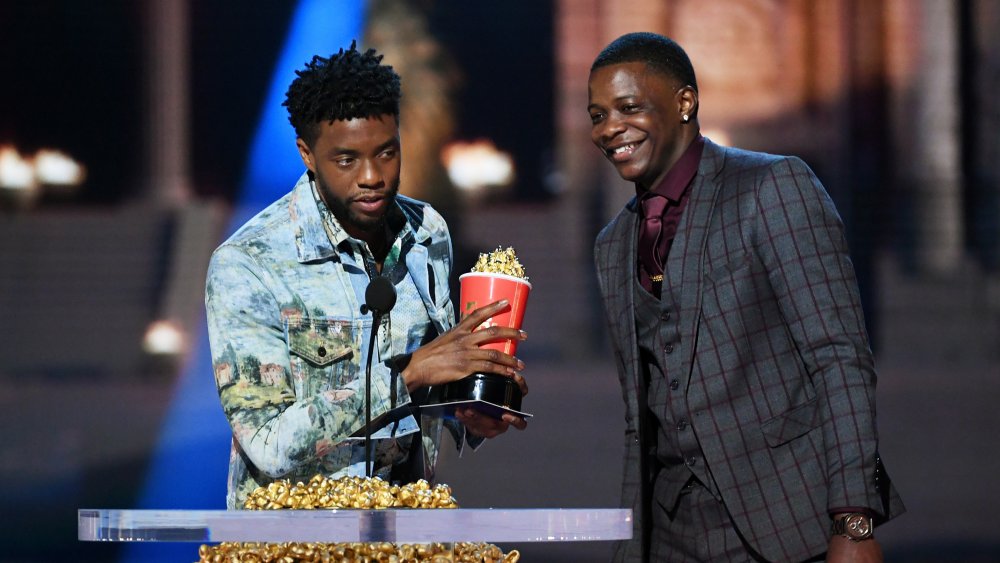 Chadwick Boseman e James Shaw Jr. agli MTV Movie and TV Awards 2018