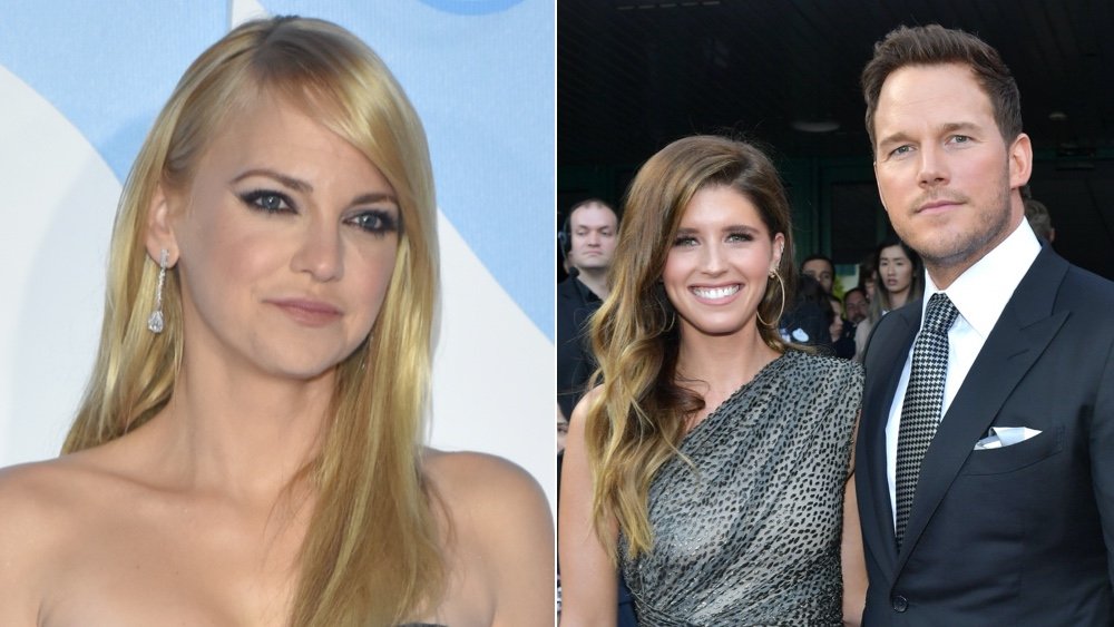 L'attrice Anna Faris; L'attore Chris Pratt e la moglie Katherine Schwarzenegger