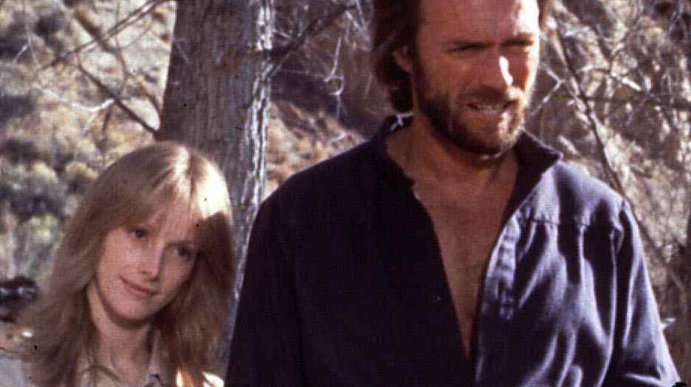 Sondra Locke e Clint Eastwood durante le riprese di The Outlaw Josey Wales