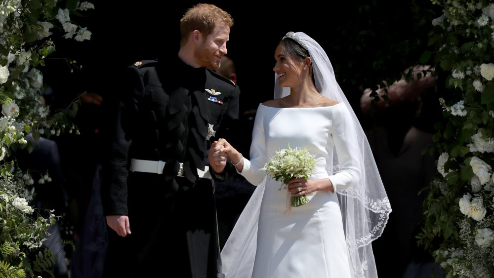 Meghan Markle e il principe Harry al loro matrimonio 