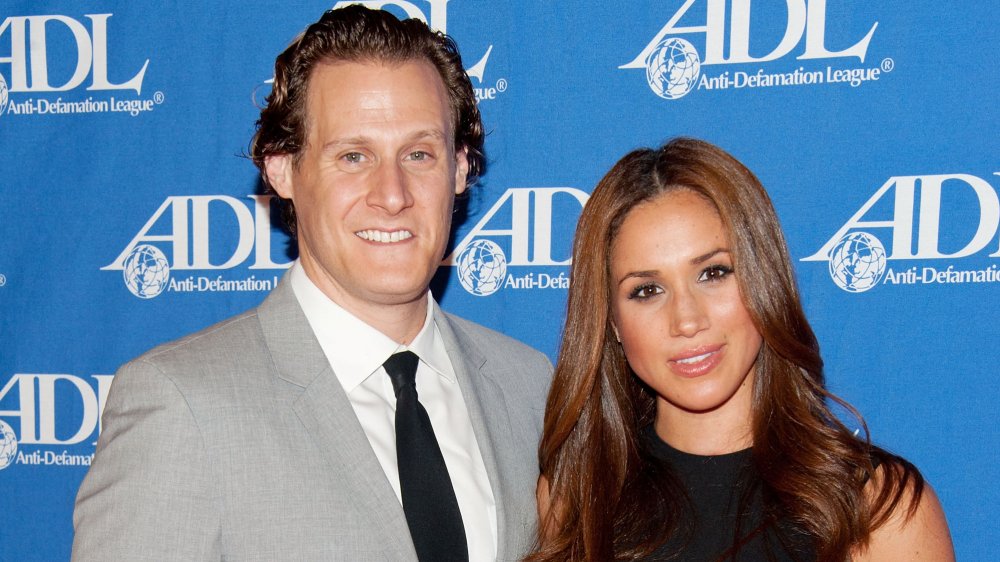 Meghan Markle e Trevor Engelson a un evento per l'Anti-Defamation League 