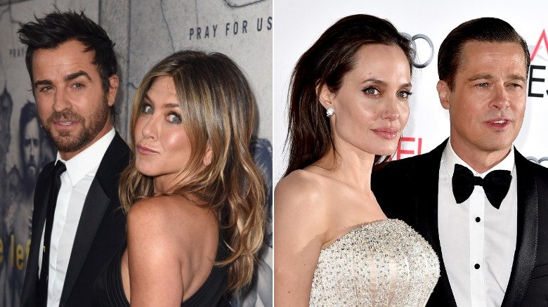 Justin Theroux, Jennifer Aniston, Angelina Jolie, Brad Pitt