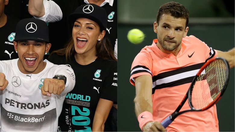 Lewis Hamilton e Nicole Scherzinger, Grigor Dimitrov