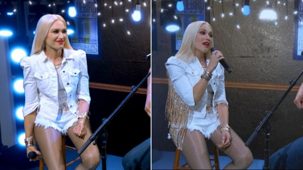 Gwen Stefani in un ensemble bianco agli AMM 