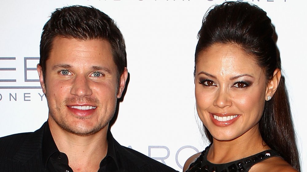 Nick Lachey e Vanessa Lachey all'apertura di Marquee a The Star nel 2012