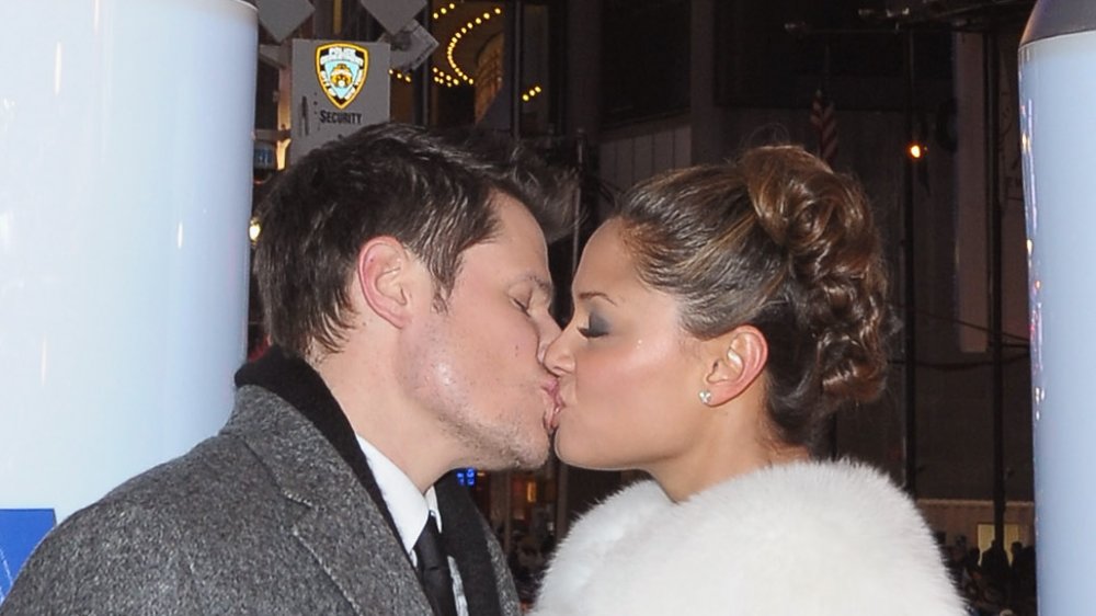 Nick Lachey e Vanessa Minnillo a Times Square la notte di Capodanno nel 2009