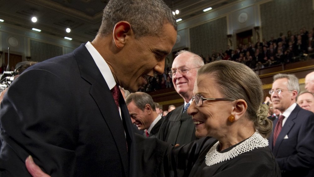 Barack Obama e Ruth Bader Ginsburg