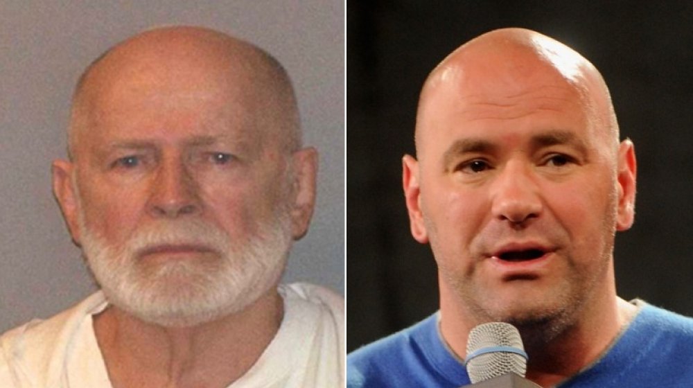 La foto segnaletica di Whitey Bulger nel 2011; Dana White al lancio del Reebok UFC Fight Kit nel 2015