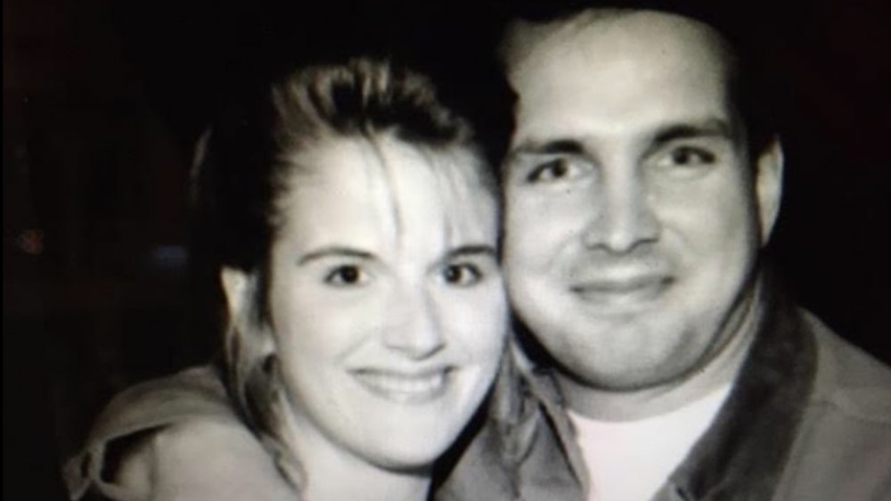 Trisha Yearwood and Garth Brooks in a throwback photo