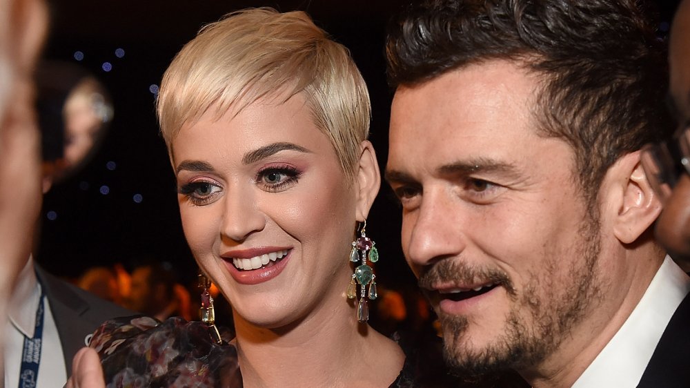 Katy Perry and Orlando Bloom at MusiCares Person of the Year honoring Dolly Parton in 2019