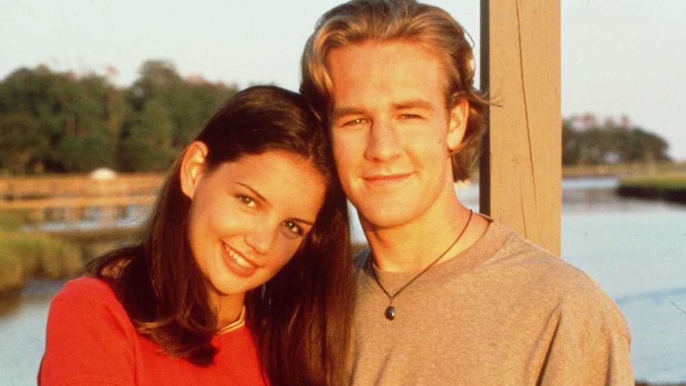 Katie Holmes e James Van Der Beek su Dawson's Creek nel 1997