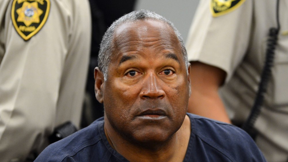 OJ Simpson in un'udienza probatoria presso il tribunale distrettuale della contea di Clark nel 2013