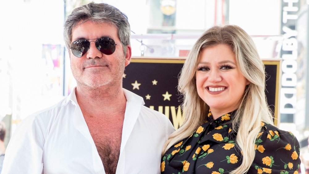 Simon Cowell e Kelly Clarkson 