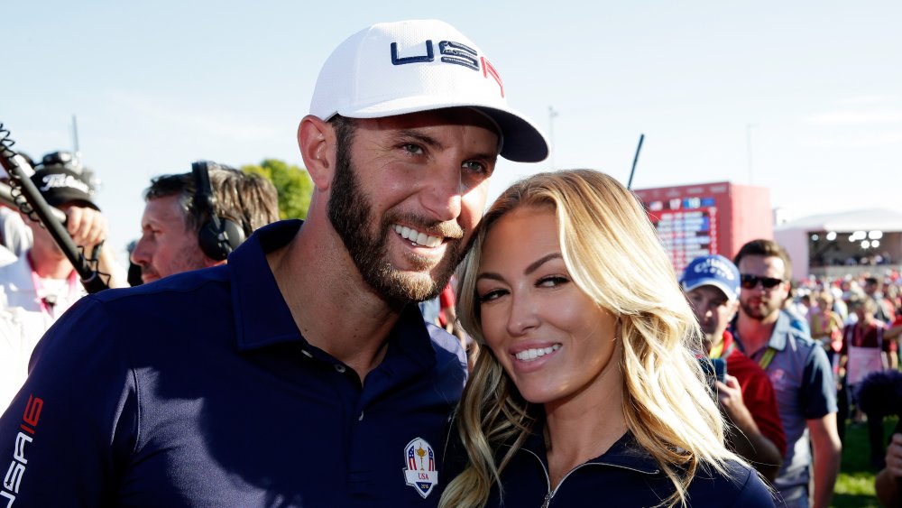 Dustin Johnson e Paulina Gretzky alla Ryder Cup 2016