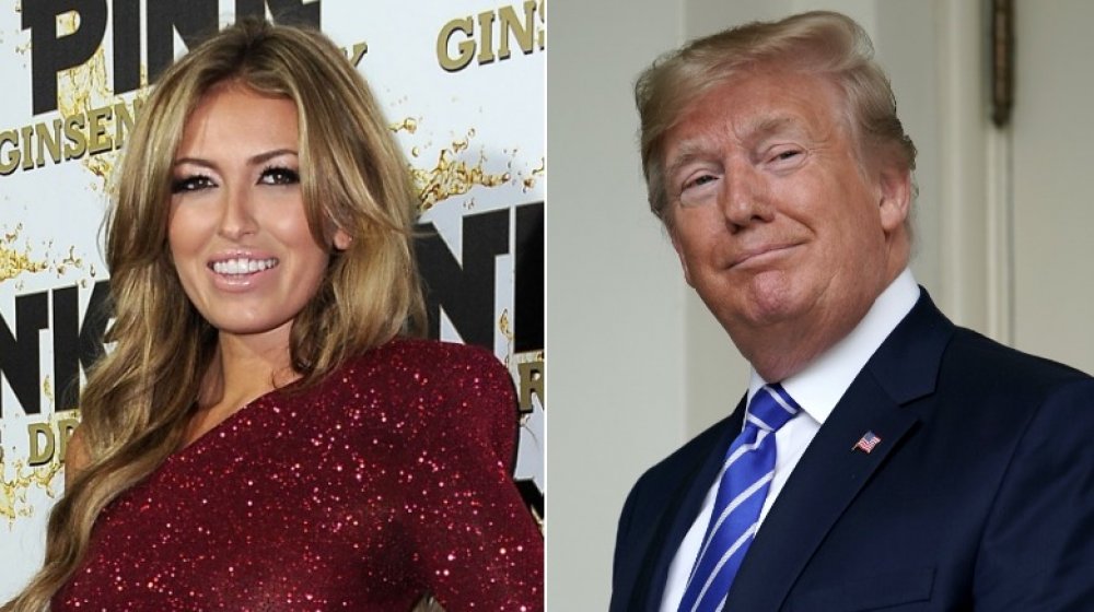 Paulina Gretzky a una festa di lancio nel 2012;  Donald Trump