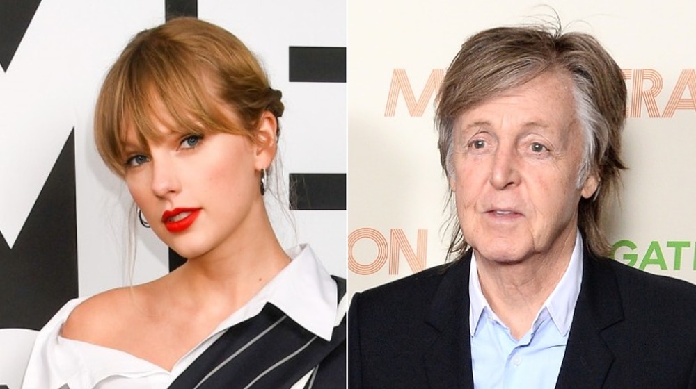 Taylor Swift agli NME Awards 2020;  Paul McCartney alla proiezione di My Generation nel 2018