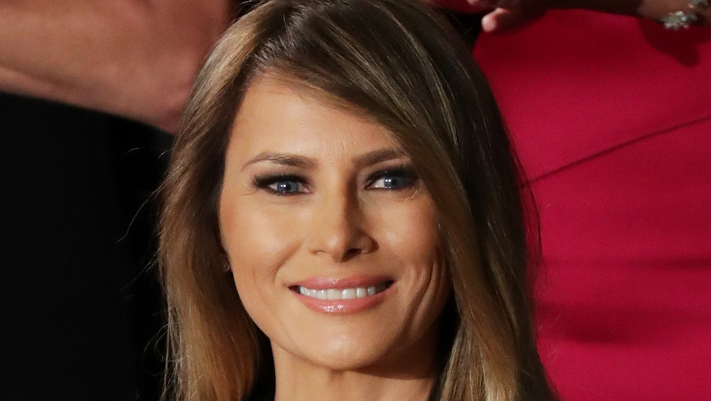 Melania Trump sorride al Congresso, febbraio 2017