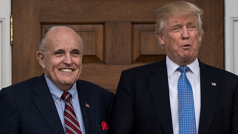 Giuliani e Trump al Trump International Golf Club, novembre 2016