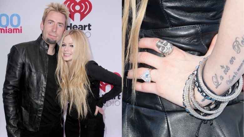 Chad Kroeger e l'anello di fidanzamento di Avril Lavigne / Lavigne