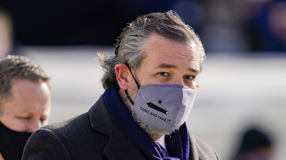 Ted Cruz indossa una maschera