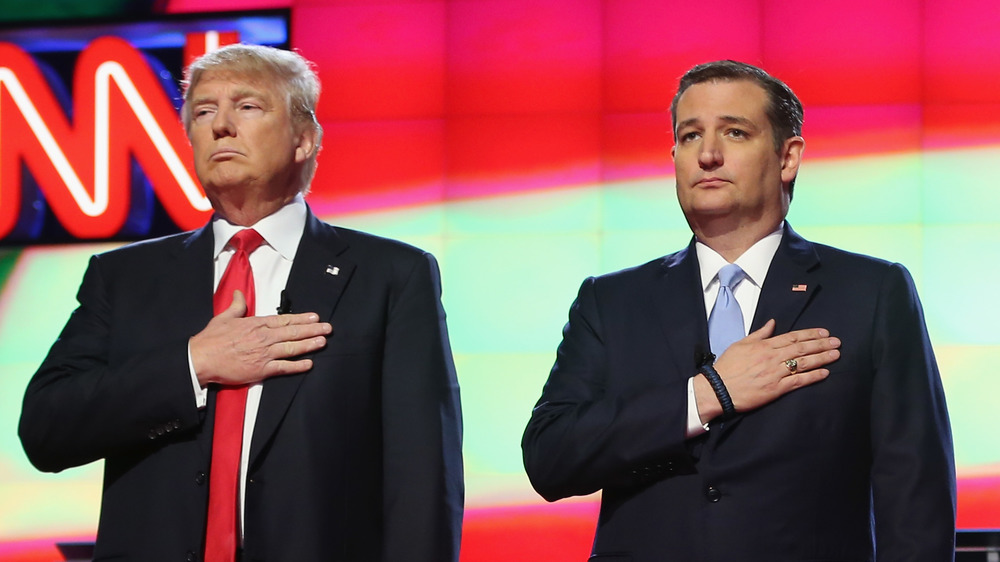 Donald Trump e Ted Cruz durante le primarie del 2016