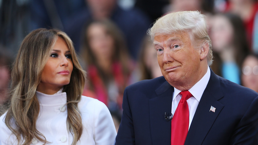 Melania Trump guarda Donald Trump fare la faccia