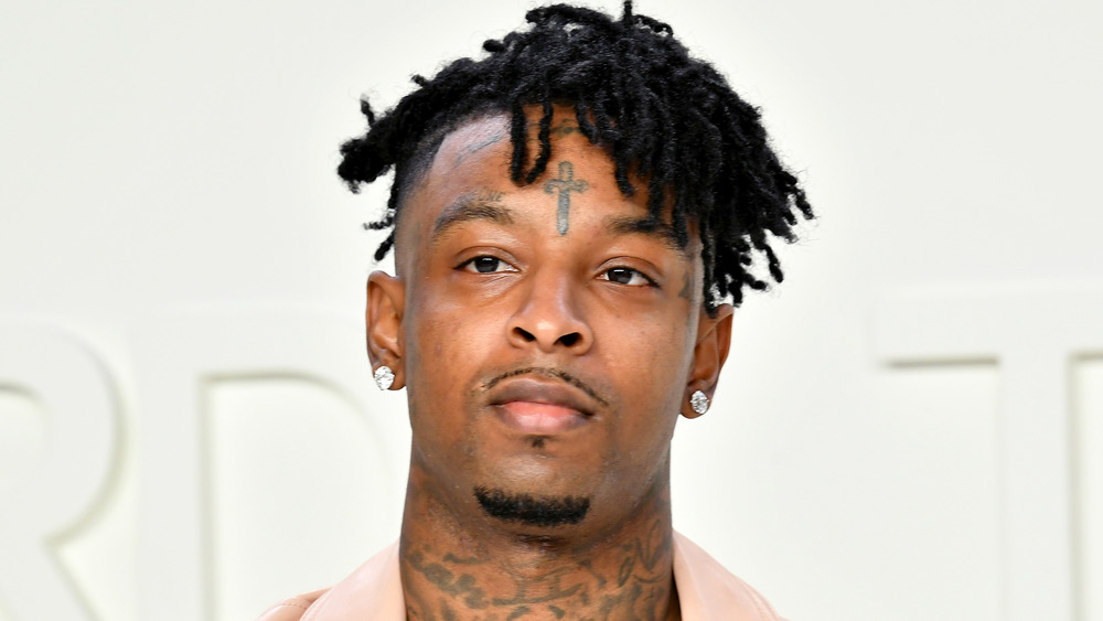 21 Savage a una sfilata di moda