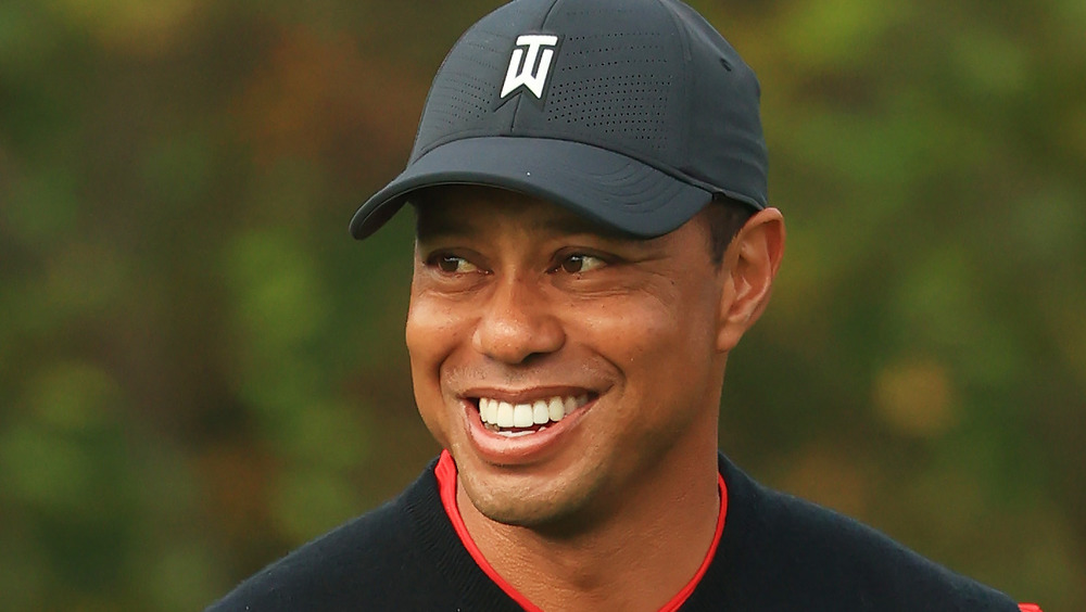 Veicolo di Tiger Woods dopo l'incidente