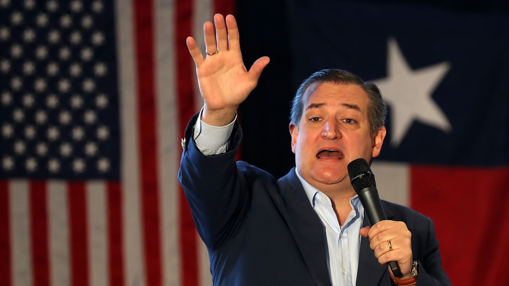 Ted Cruz parla a una folla ad Athens, Texas