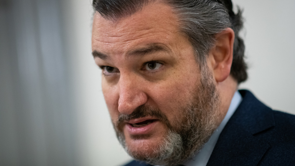 Ted Cruz nella metropolitana del Senato