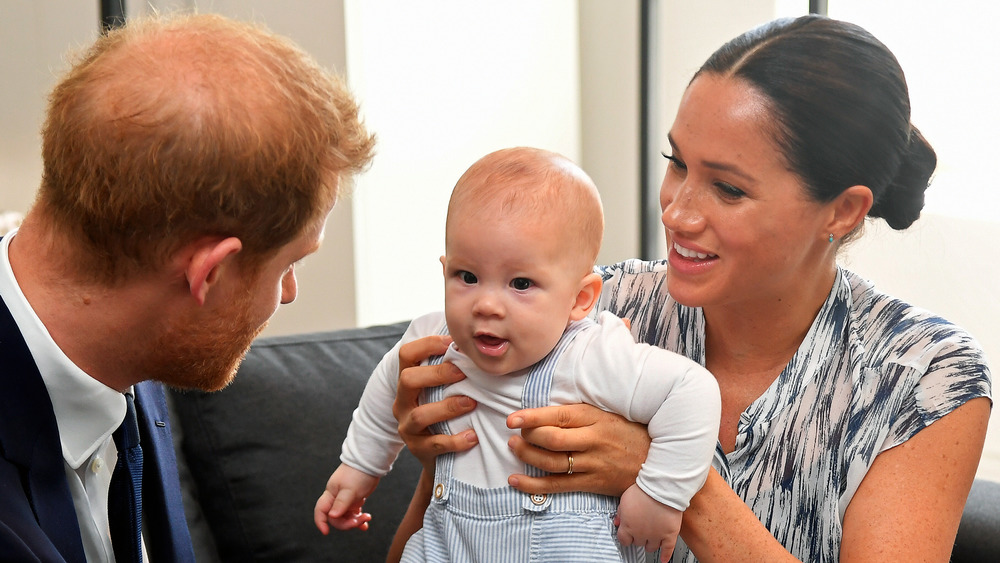 Il principe Harry, Archie e Meghan Markle