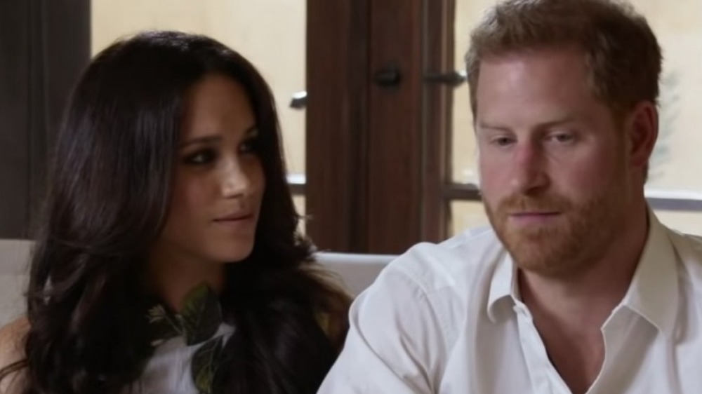 Meghan Markle, il principe Harry, intervistando