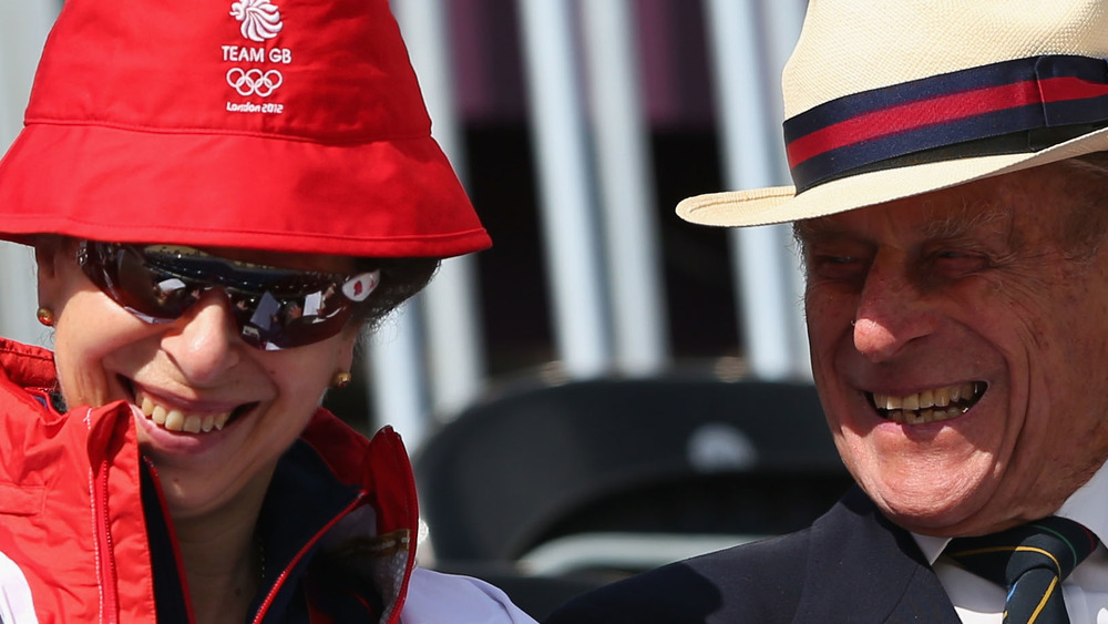 Prince Anne e Prince Philip 2012 Olimpiadi