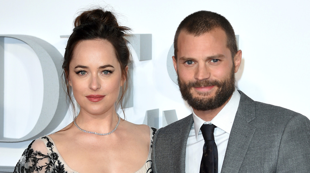 Dakota Johnson e Jamie Dornan posano insieme