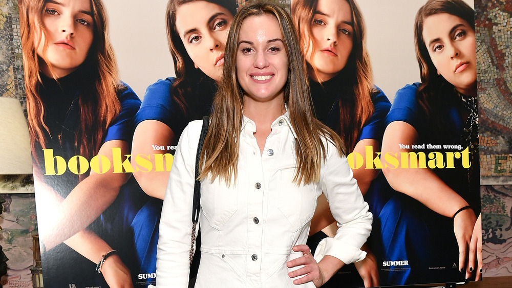 Hanna Berner sorride alla premiere di Booksmart 