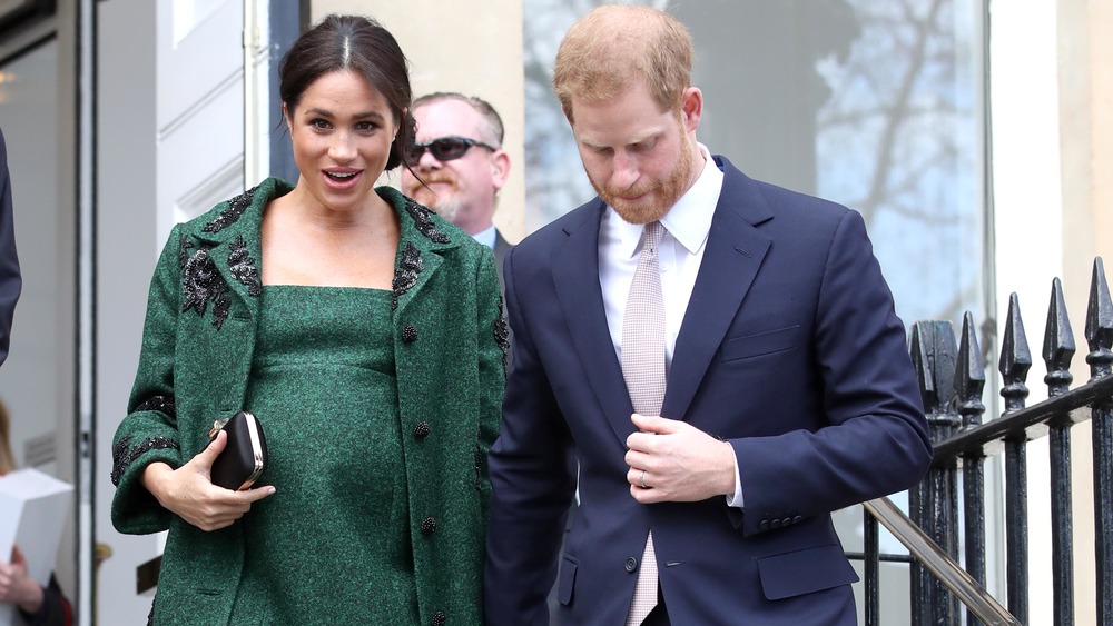 Il principe Harry e Meghan Markle durante la gravidanza