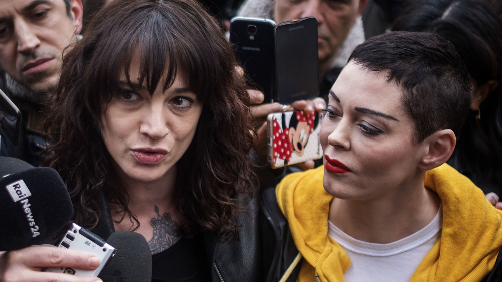 Asia Argento e Rose McGowan International Women's Day