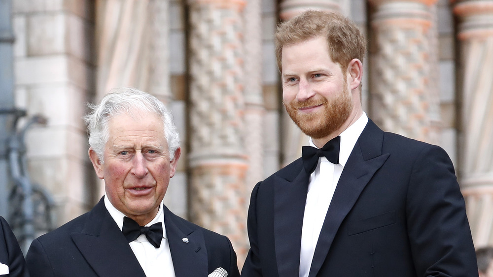 Il principe Carlo e il principe Harry sono fianco a fianco a un evento 