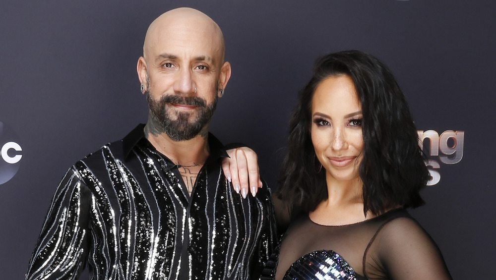 AJ McLean e Cheryl Burke posano insieme al DWTS