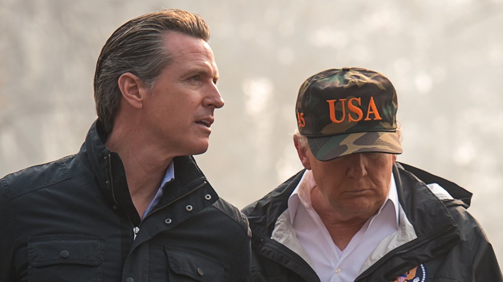 Gavin Newsom parla con Donald Trump