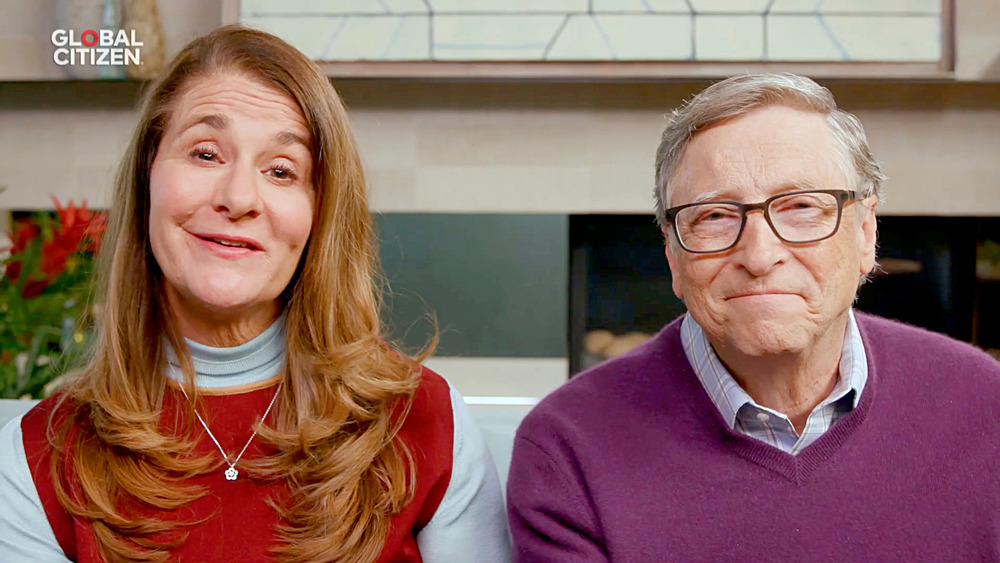 Melinda e Bill Gates in una trasmissione