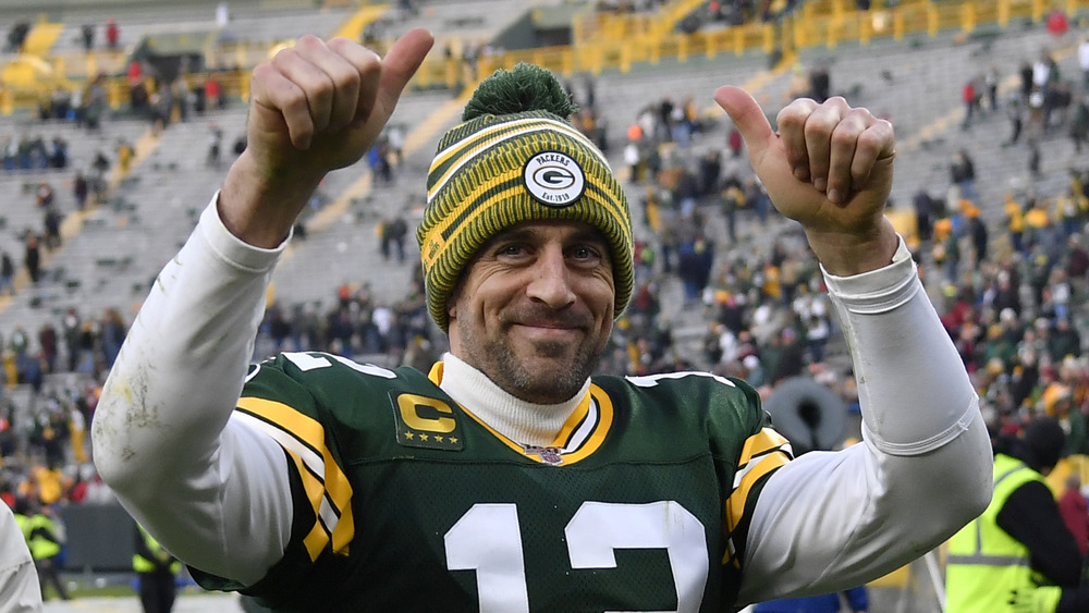 Aaron Rodgers in festa