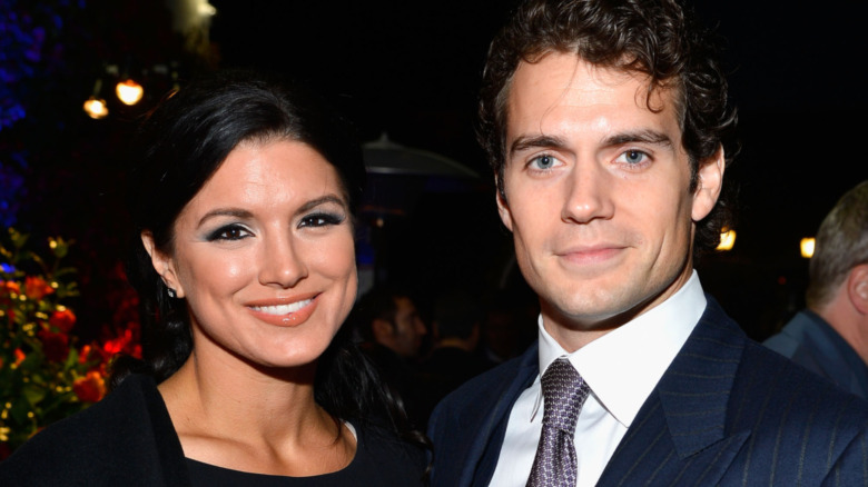 Gina Carano e Henry Cavill a un evento nel 2013