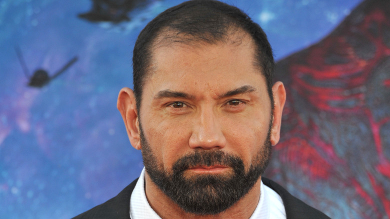 Dave Bautista a un evento sul tappeto rosso